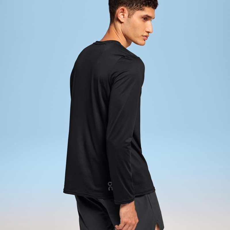 T-Shirt On Core Long-T Noir  Homme  | RQF-5052239