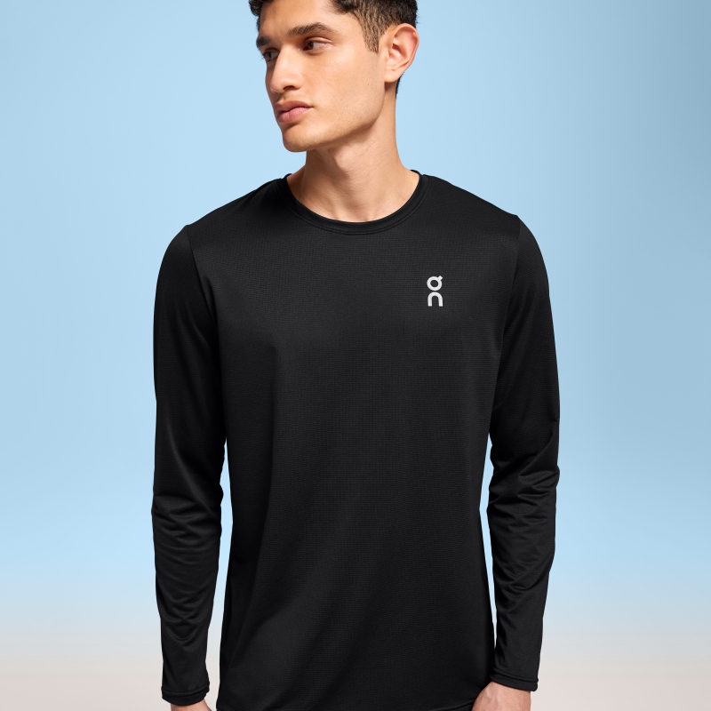 T-Shirt On Core Long-T Noir  Homme  | RQF-5052239