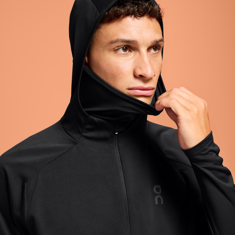 Sweat a Capuche On Climate Zip Noir  Homme  | SZB-8465064