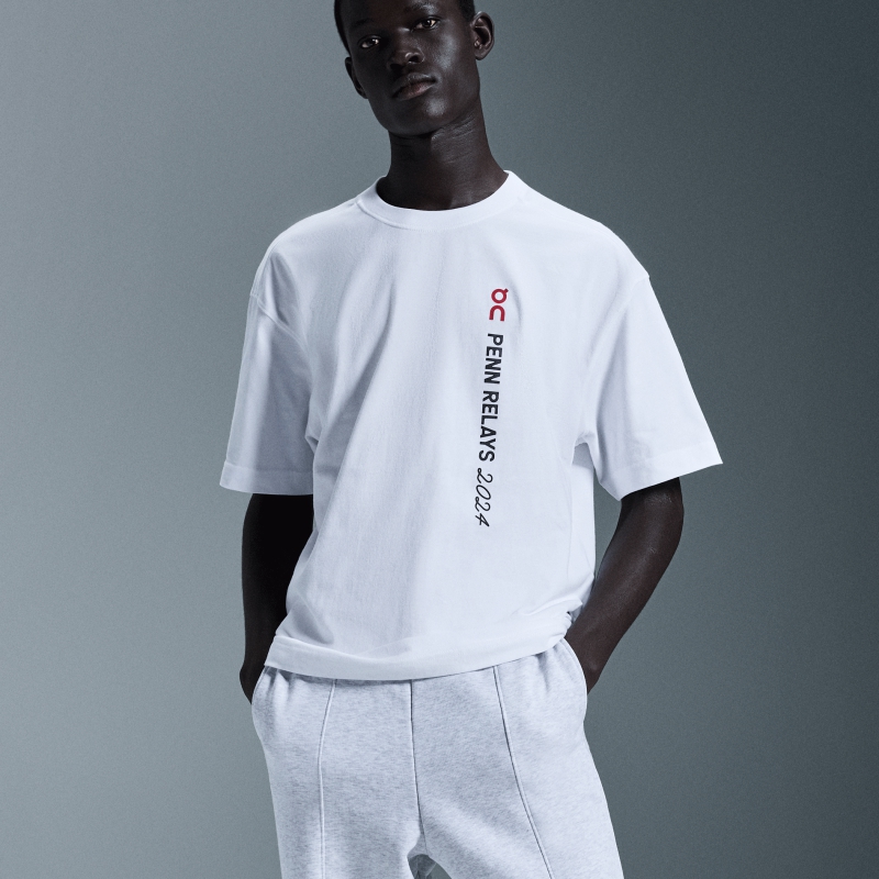 T-Shirt On Club PENN RELAYS Blanche  Homme  | YLL-1282814