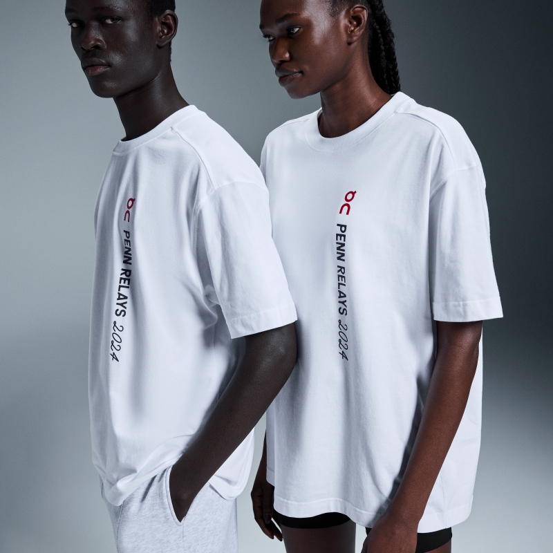 T-Shirt On Club PENN RELAYS Blanche  Homme  | YLL-1282814