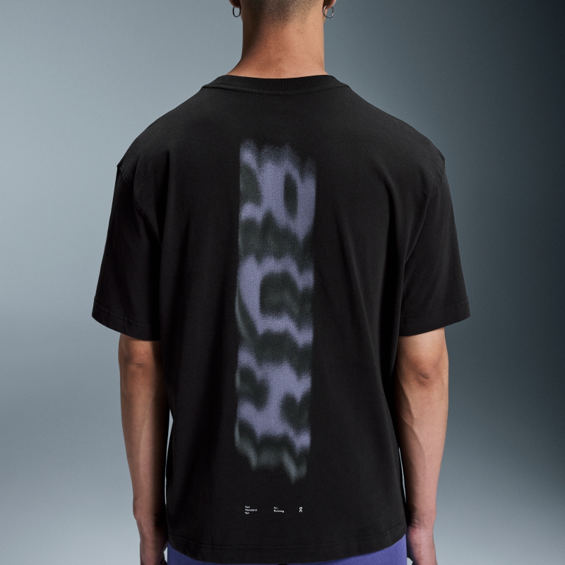 T-Shirt On Club-T Blur Noir  Homme  | SCC-5719647