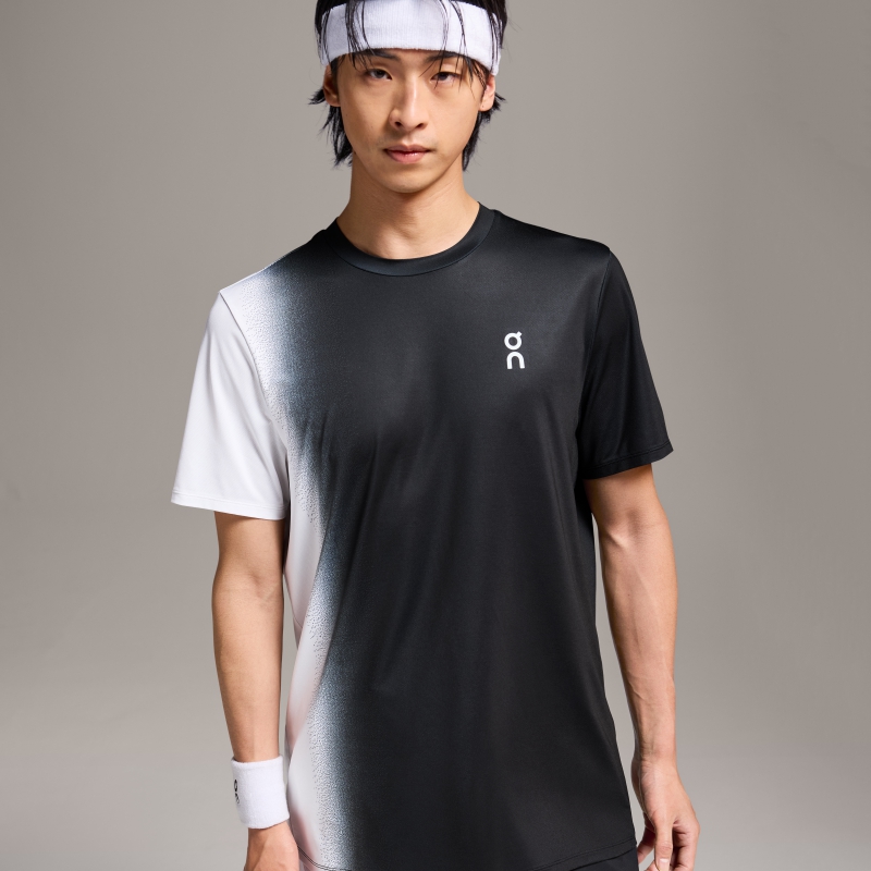 T-Shirt On Court-T Noir Blanche  Homme  | IIR-6676596