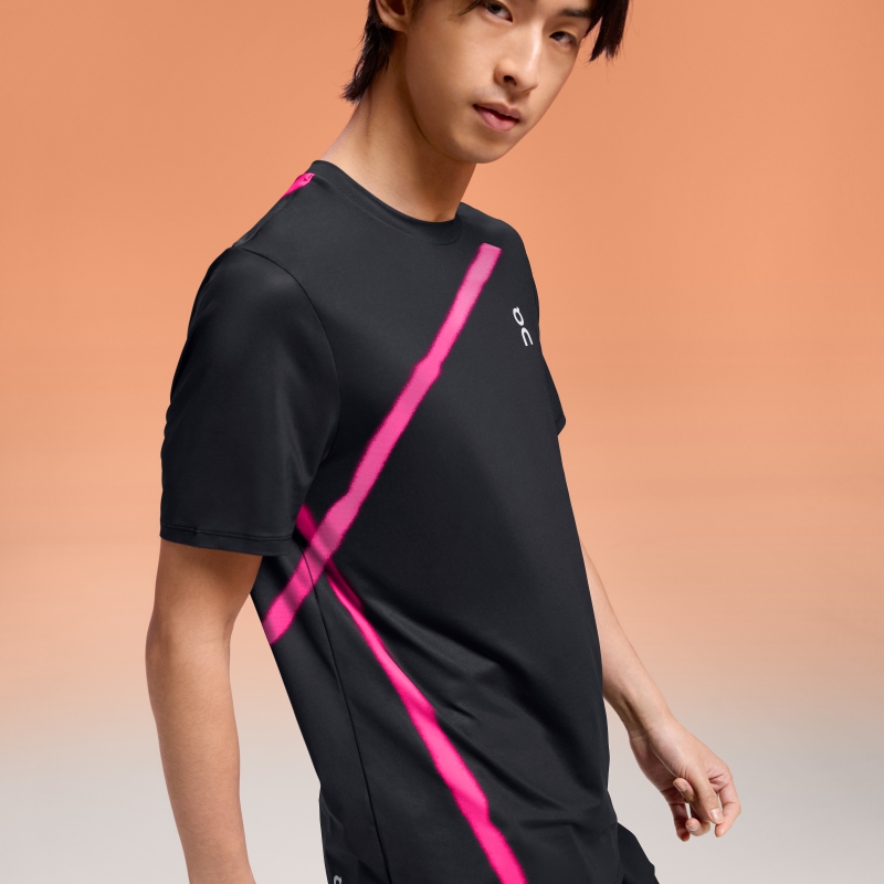 T-Shirt On Court-T Noir  Homme  | WIK-7257600