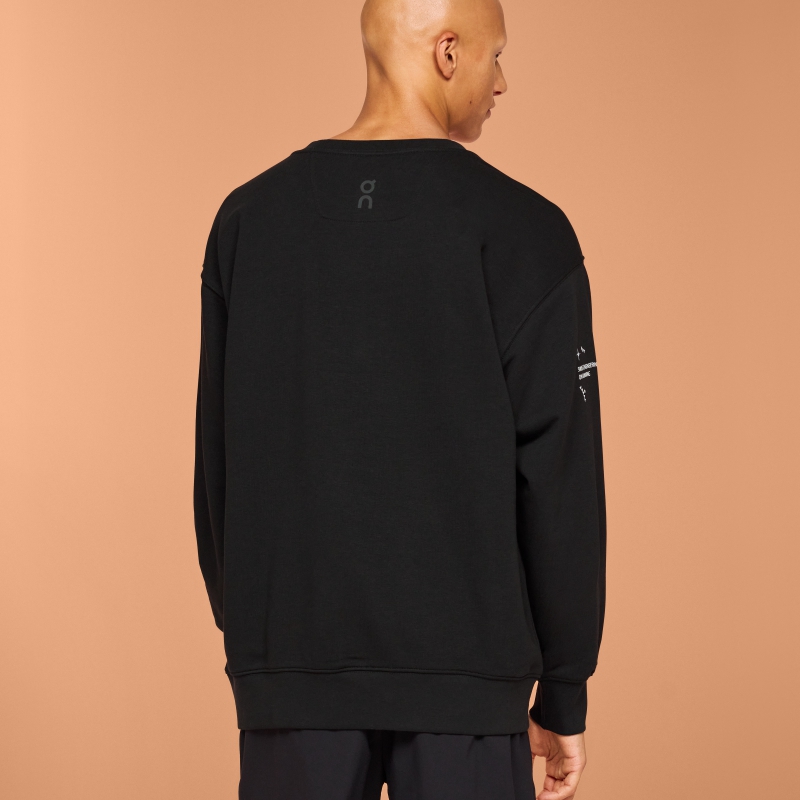 Sweatshirt On Graphic Club Crew Noir Menthe  Homme  | WTR-0592107