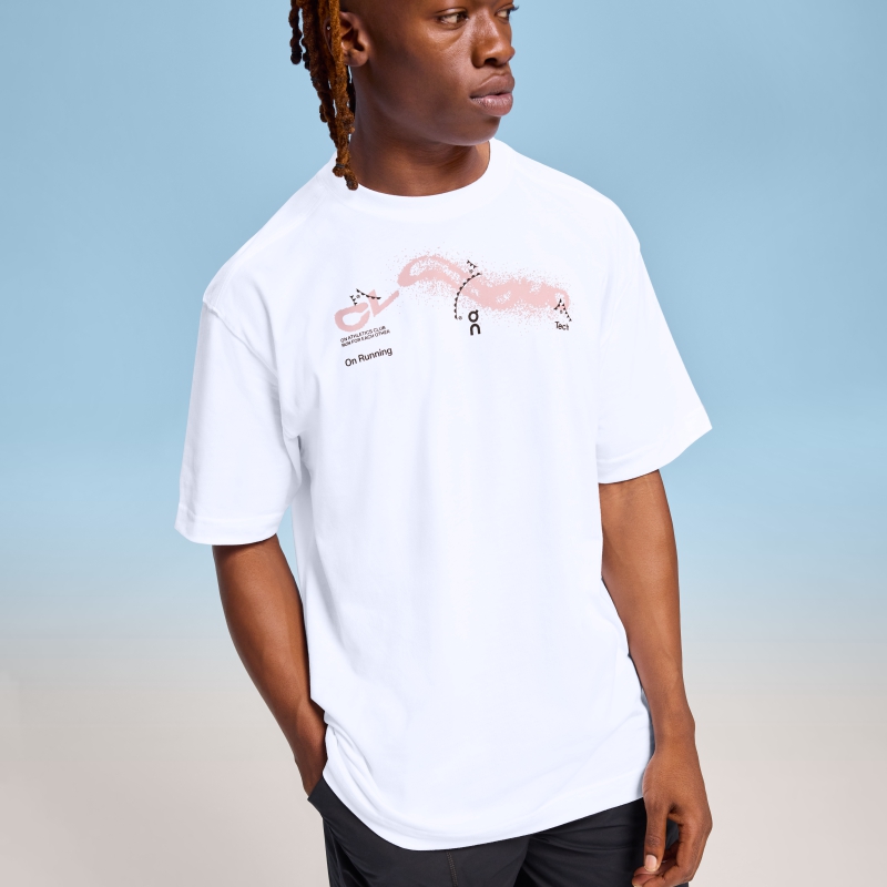 T-Shirt On Club-T Cloud Blanche  Homme  | TUG-4623244