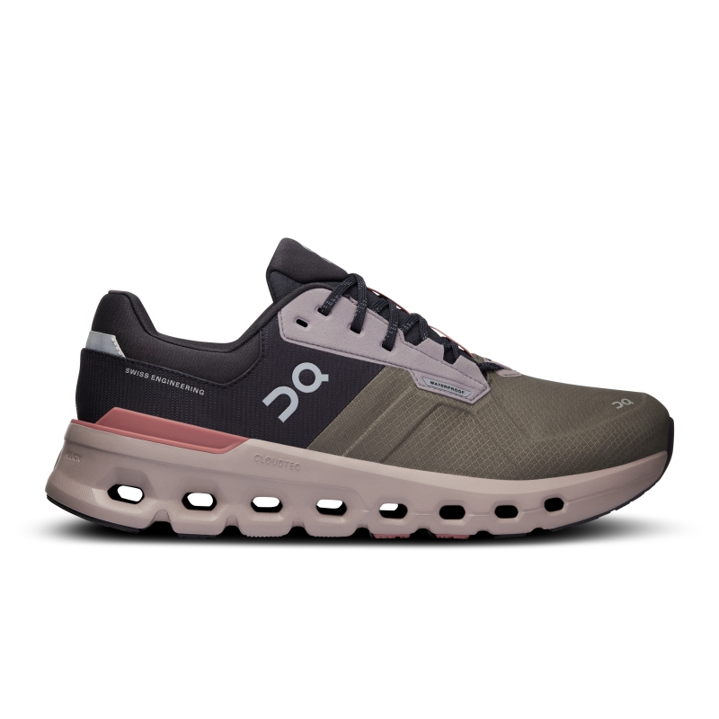 Chaussures Running Route On Cloudrunner 2 Waterproof Vert Olive  Homme  | ERT-6351878