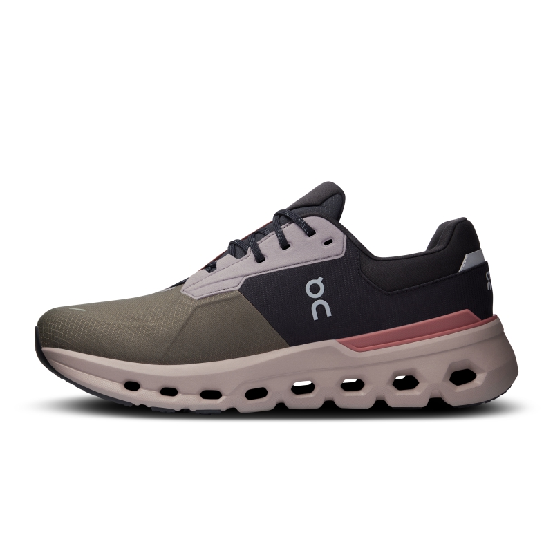 Chaussures Running Route On Cloudrunner 2 Waterproof Vert Olive  Homme  | ERT-6351878