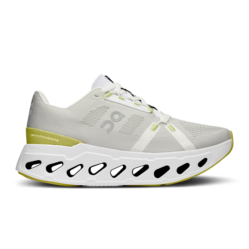 Chaussures Running Route On Cloudeclipse  Blanche Marron  Femme | KGM-8812868