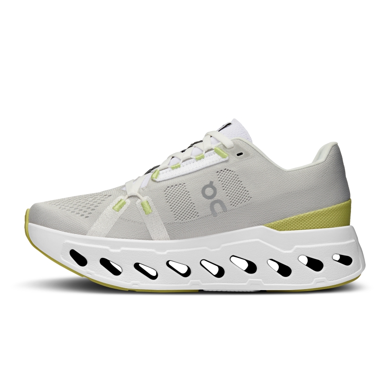 Chaussures Running Route On Cloudeclipse  Blanche Marron  Femme | KGM-8812868