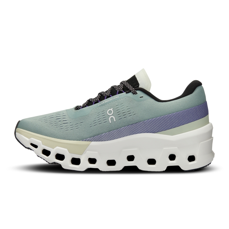 Chaussures Running Route On Cloudmonster 2  Mineral  Aloe  Femme | VUA-3433807