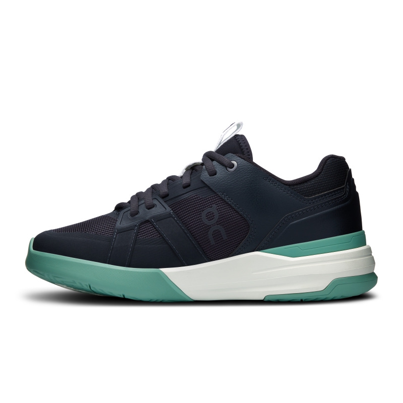 Chaussure Tennis On THE ROGER Clubhouse Pro  Noir Vert  Femme | XMQ-7475444