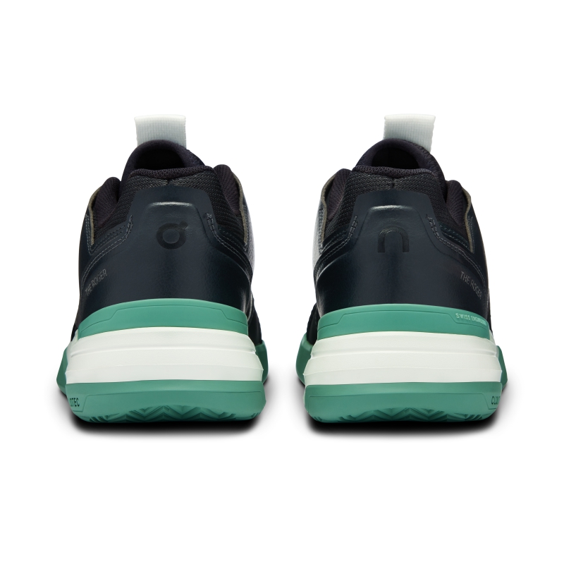 Chaussure Tennis On THE ROGER Clubhouse Pro  Noir Vert  Femme | XMQ-7475444