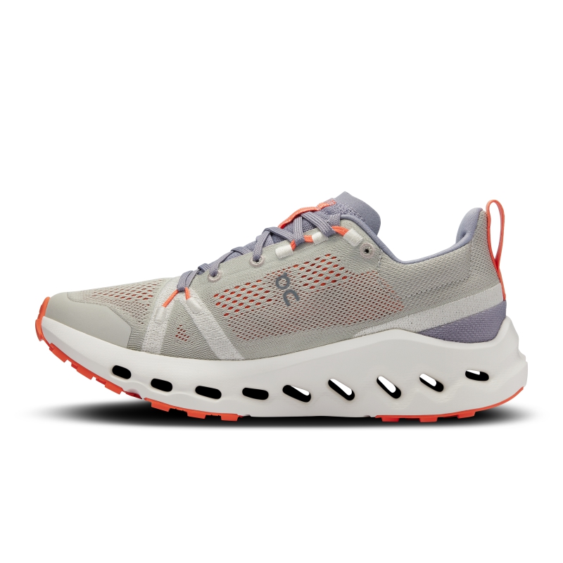 Chaussure Trail Running On Cloudsurfer  Kaki Blanche  Femme | JPN-0331751