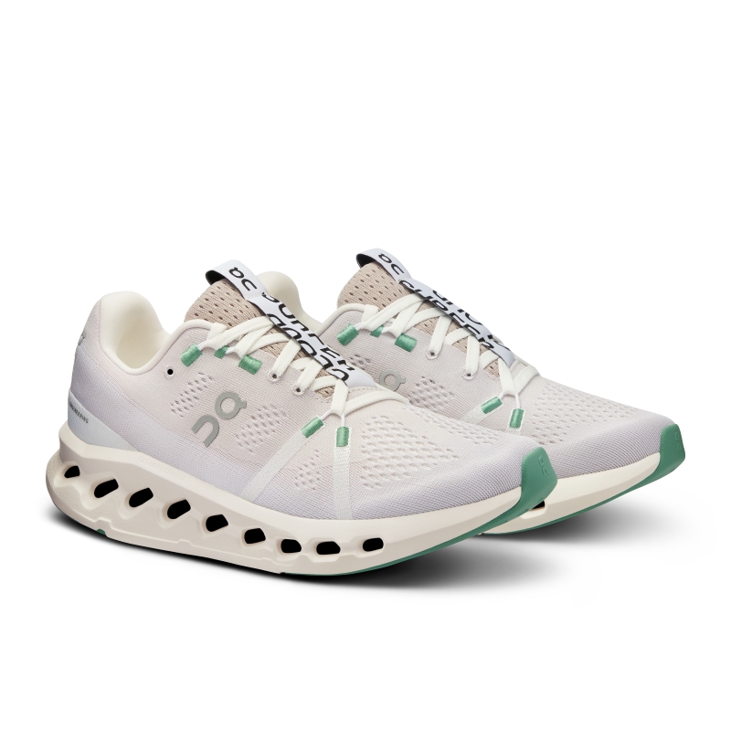 Chaussures Running Route On Cloudsurfer  Blanche  Femme | AFF-2082257