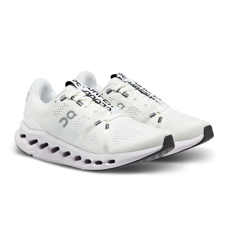 Chaussures Running Route On Cloudsurfer  Blanche  Femme | QKH-4936581