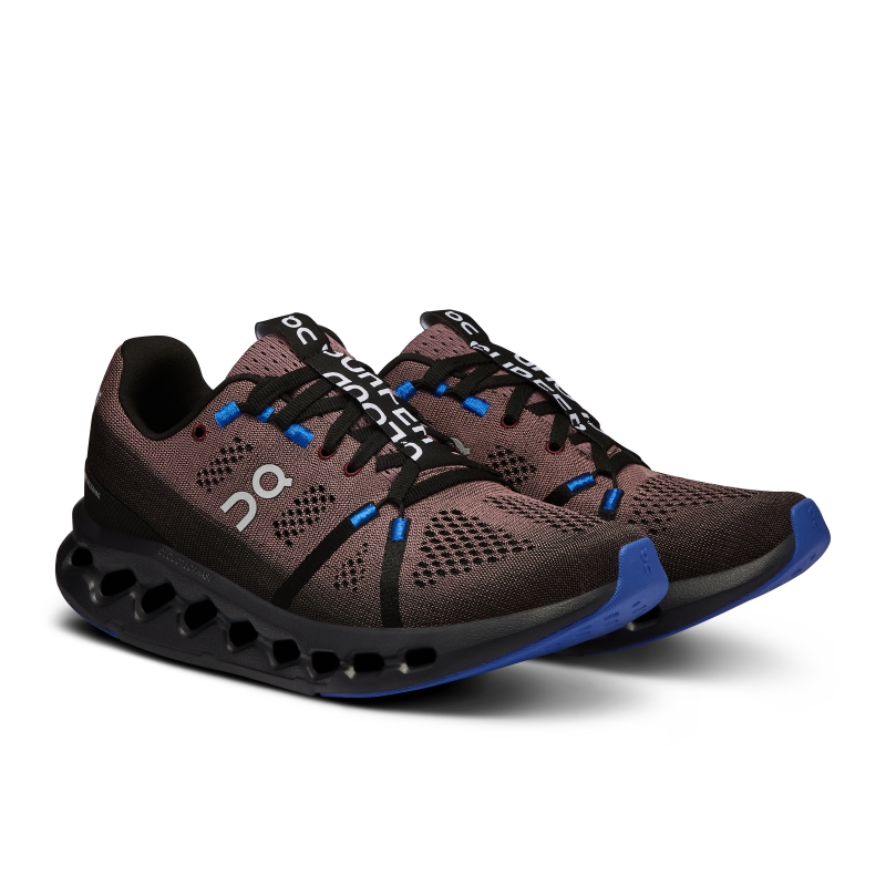 Chaussures Running Route On Cloudsurfer  Noir Bleu Foncé  Femme | ROB-3640996