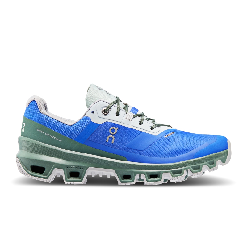 Chaussure Trail Running On Cloudventure Waterproof  Bleu Foncé Vert Foncé  Femme | YGU-0140391