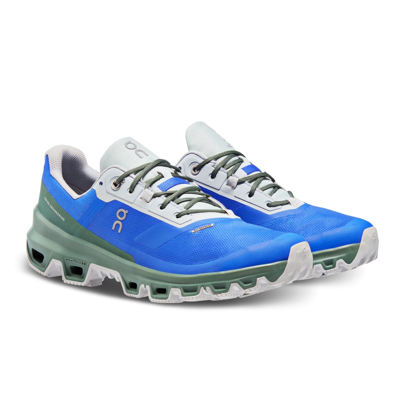 Chaussure Trail Running On Cloudventure Waterproof  Bleu Foncé Vert Foncé  Femme | YGU-0140391