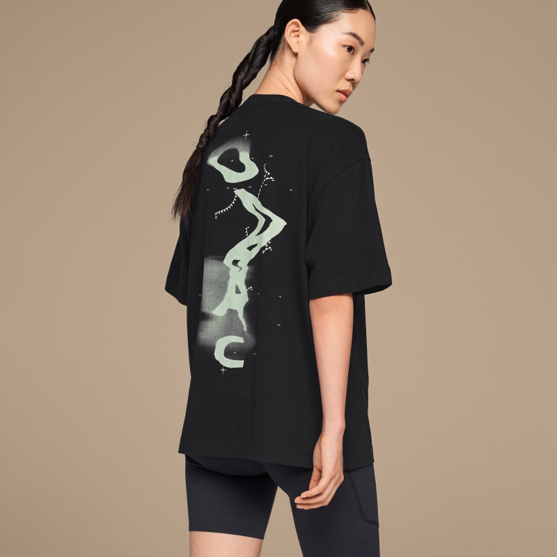 T-Shirt On Graphic Club  Noir  Femme | YHS-0125743