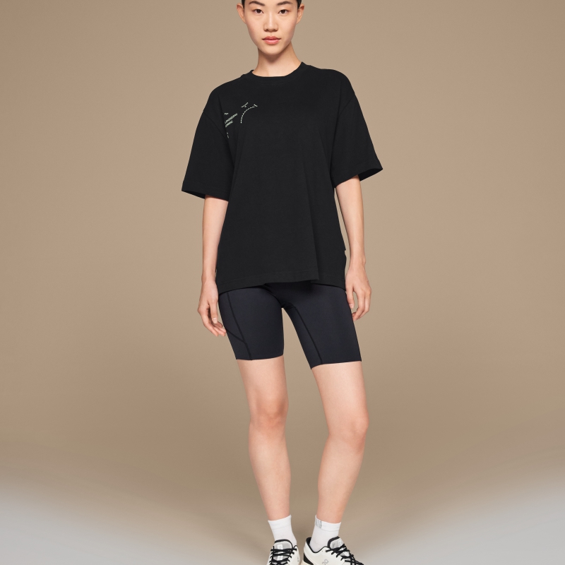 T-Shirt On Graphic Club  Noir  Femme | YHS-0125743