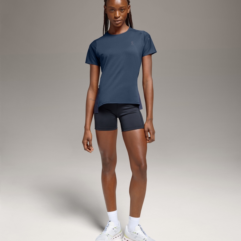 T-Shirt On Performance-T  Bleu Bleu Marine  Femme | XAJ-1367168