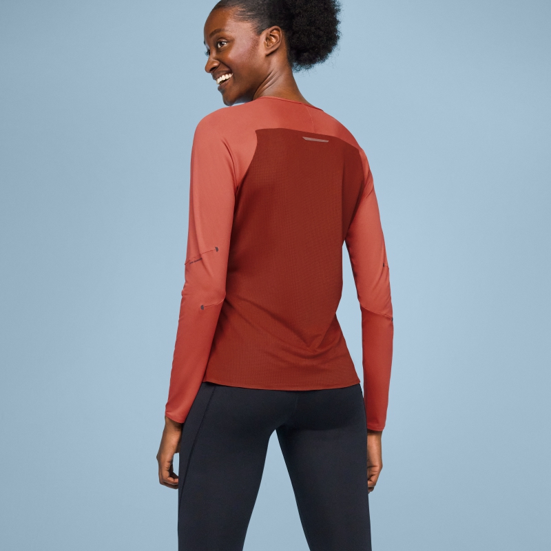 T-Shirt On Performance Long-T  Auburn  Ruby  Femme | HFJ-7066529