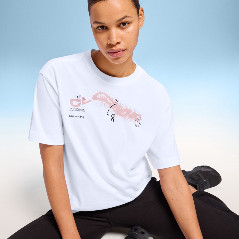 T-Shirt On Club-T Cloud  Blanche  Femme | EVW-0990600