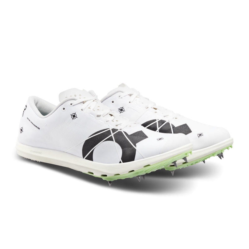 Chaussure Running On Cloudspike 1500m  Blanche Menthe  Femme | DOU-6765100