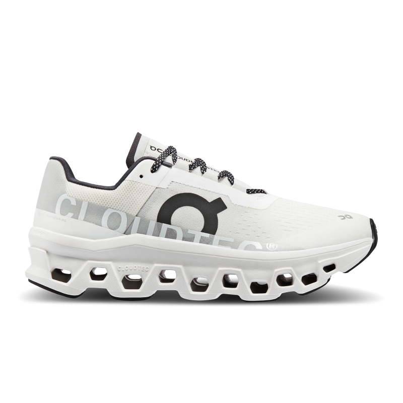 Chaussures Running Route On Cloudmonster Blanche Blanche  Homme  | UJV-6092361