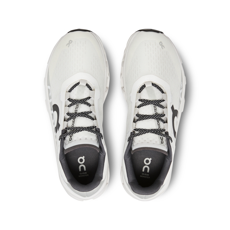 Chaussures Running Route On Cloudmonster Blanche Blanche  Homme  | UJV-6092361