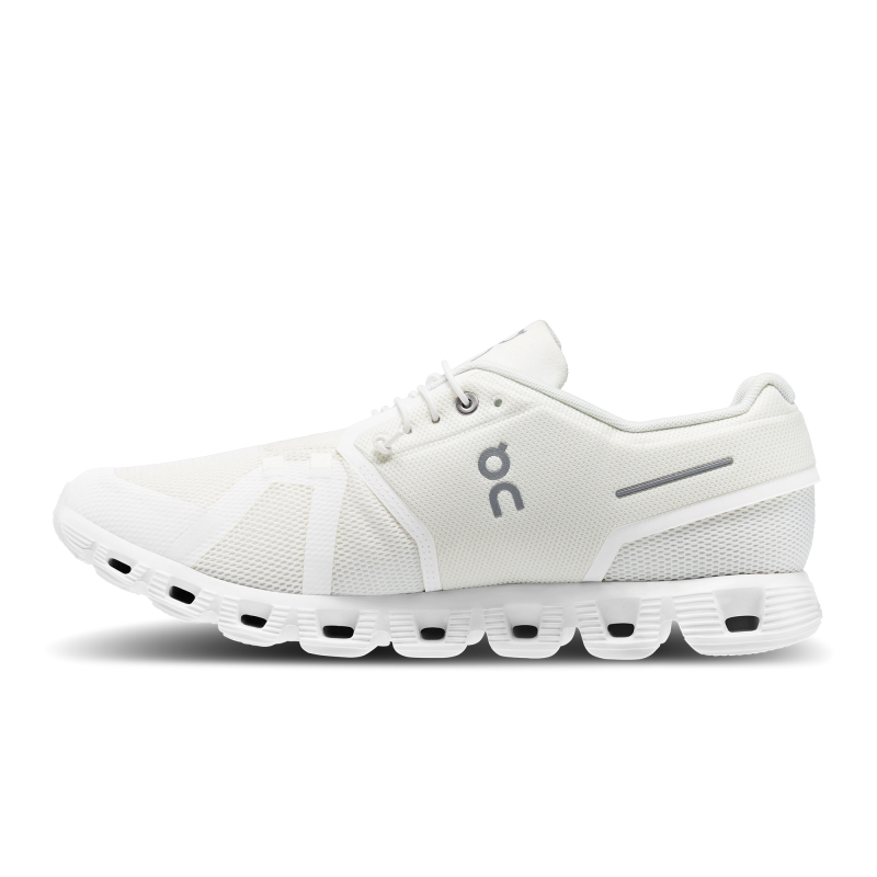 Chaussure Running On Cloud 5 Blanche Blanche  Homme  | HLS-8251678