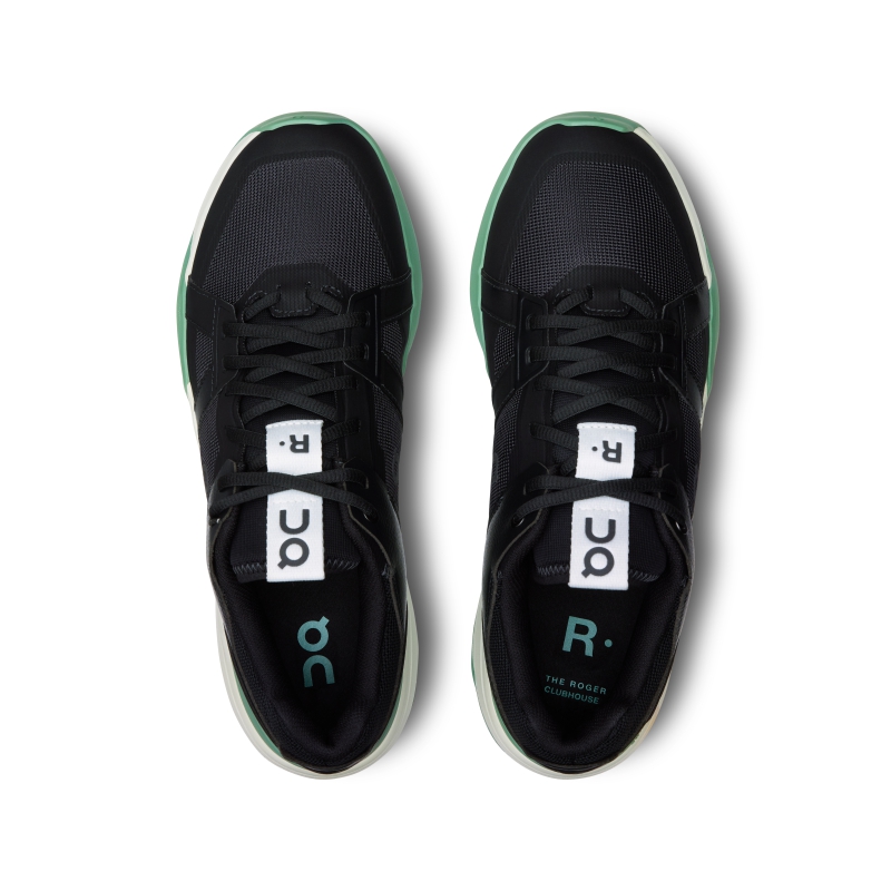 Chaussure Tennis On THE ROGER Clubhouse Pro Noir Vert  Homme  | DNI-4706028