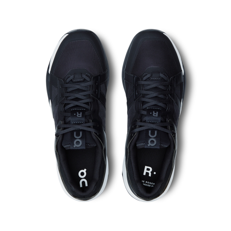 Chaussure Tennis On THE ROGER Clubhouse Pro Noir Blanche  Homme  | YTU-3987058