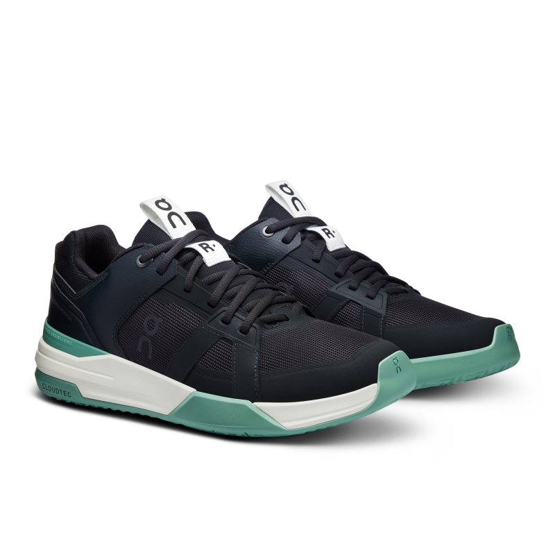 Chaussure Tennis On THE ROGER Clubhouse Pro Noir Vert  Homme  | DNI-4706028