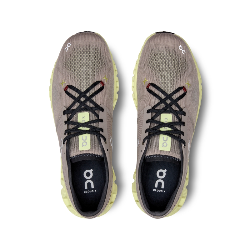 Chaussures Running Route On Cloud X 3 Fog  Hay  Homme  | QEZ-0002800