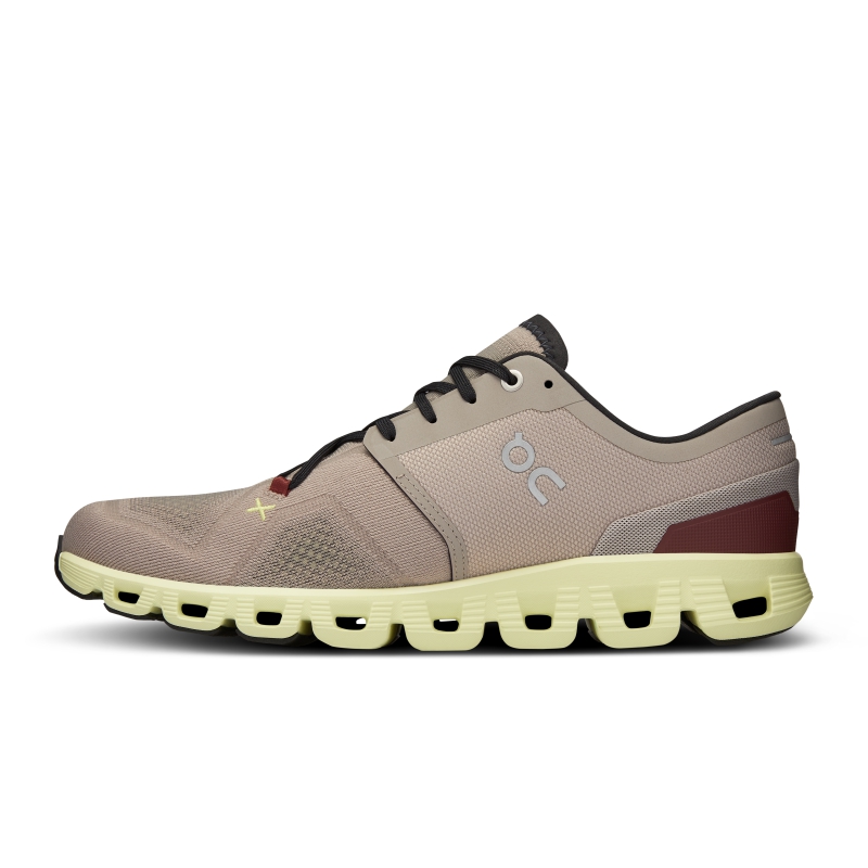 Chaussures Running Route On Cloud X 3 Fog  Hay  Homme  | QEZ-0002800