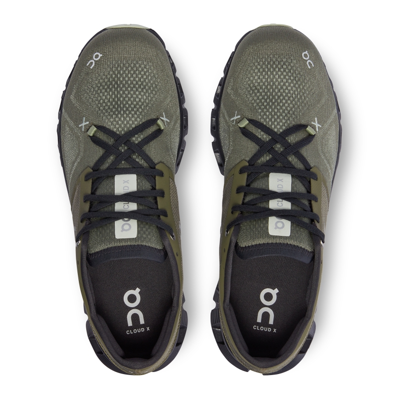 Chaussures Running Route On Cloud X 3 Vert Olive  Homme  | GJF-3562071