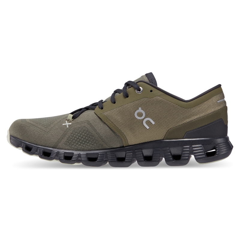 Chaussures Running Route On Cloud X 3 Vert Olive  Homme  | GJF-3562071