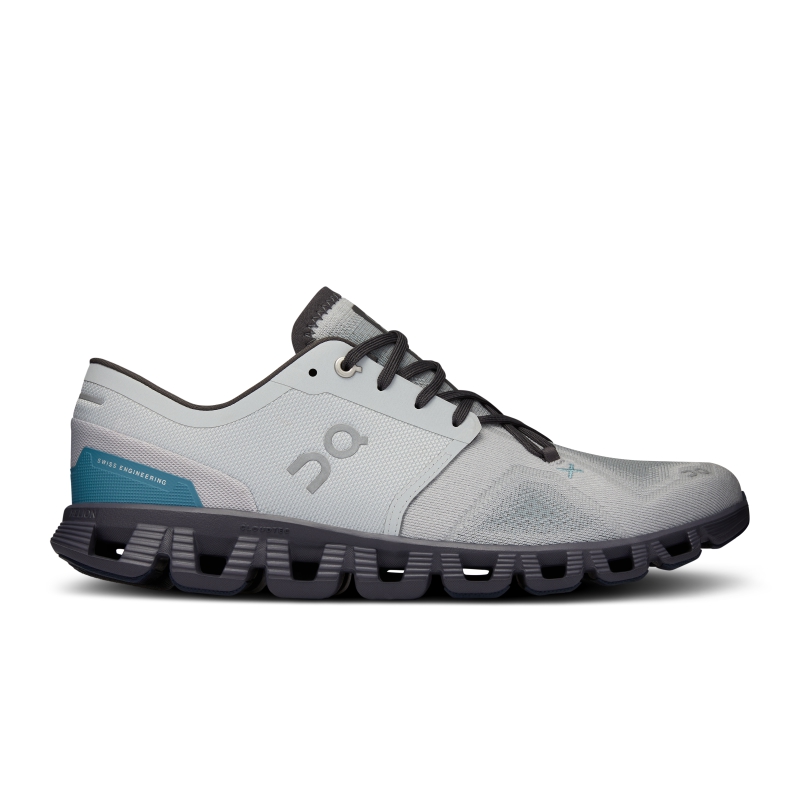 Chaussures Running Route On Cloud X 3 Glacier  Iron  Homme  | TRE-7121095