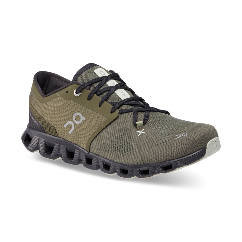 Chaussures Running Route On Cloud X 3 Vert Olive  Homme  | GJF-3562071