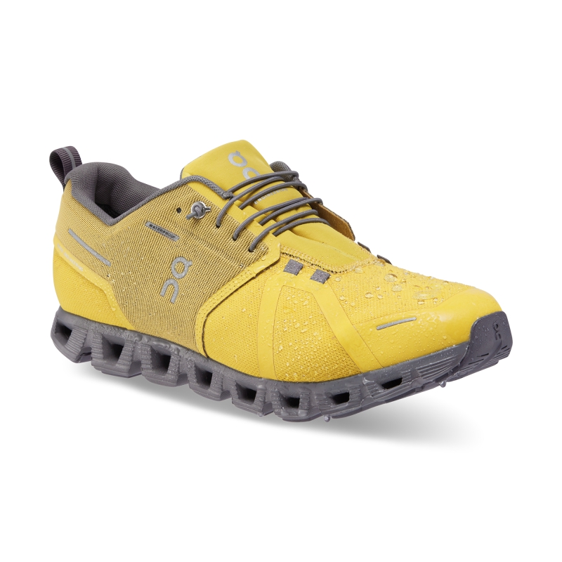 Chaussure Running On Cloud 5 Waterproof Moutarde  Homme  | TXA-3249695