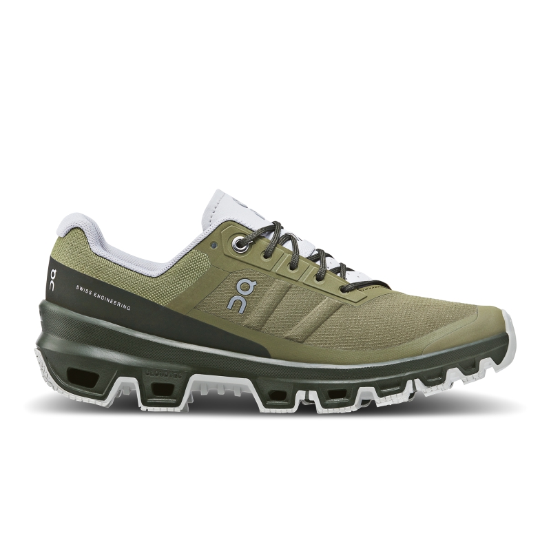 Chaussure Trail Running On Cloudventure Vert Olive  Homme  | SNR-2193947