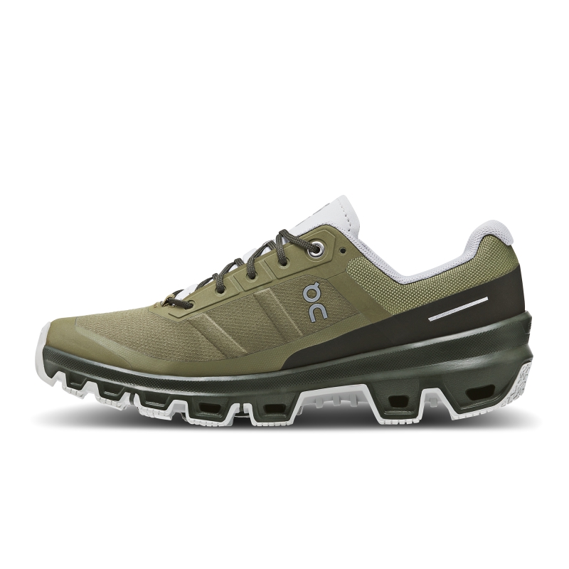 Chaussure Trail Running On Cloudventure Vert Olive  Homme  | SNR-2193947