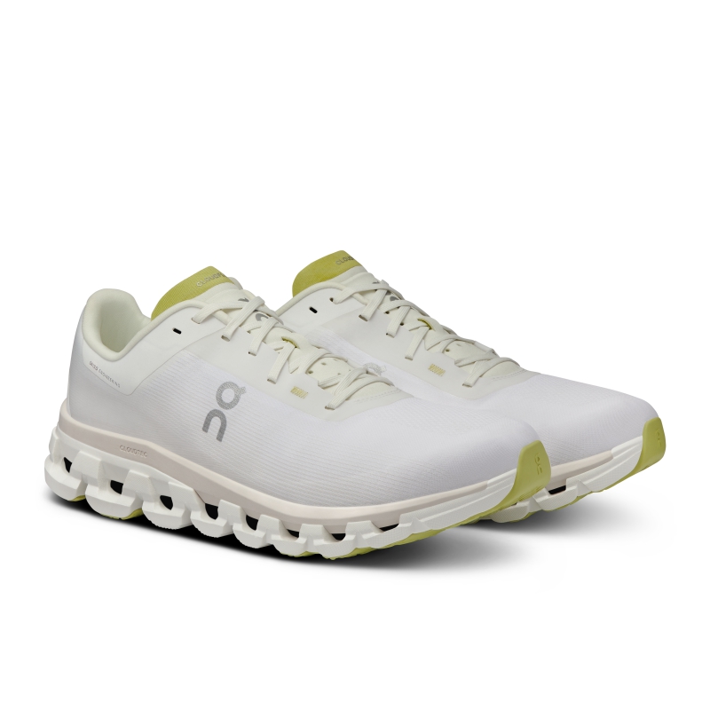 Chaussures Running Route On Cloudflow 4 Blanche Marron  Homme  | LME-8533639